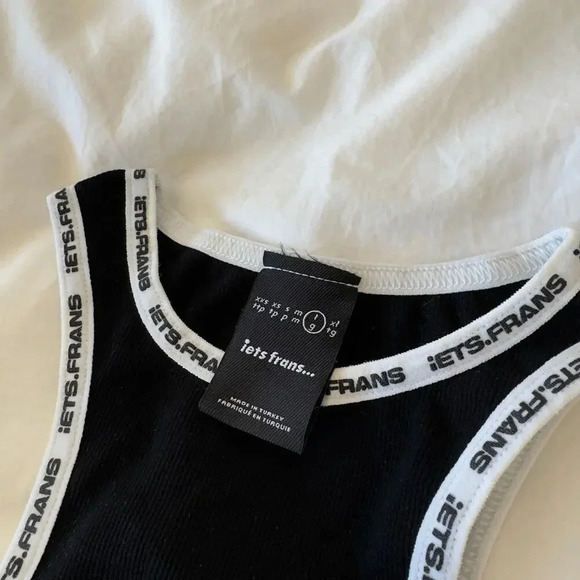 iets frans... Extreme Racerback Vest Black and White Size L - Picture 3 of 7